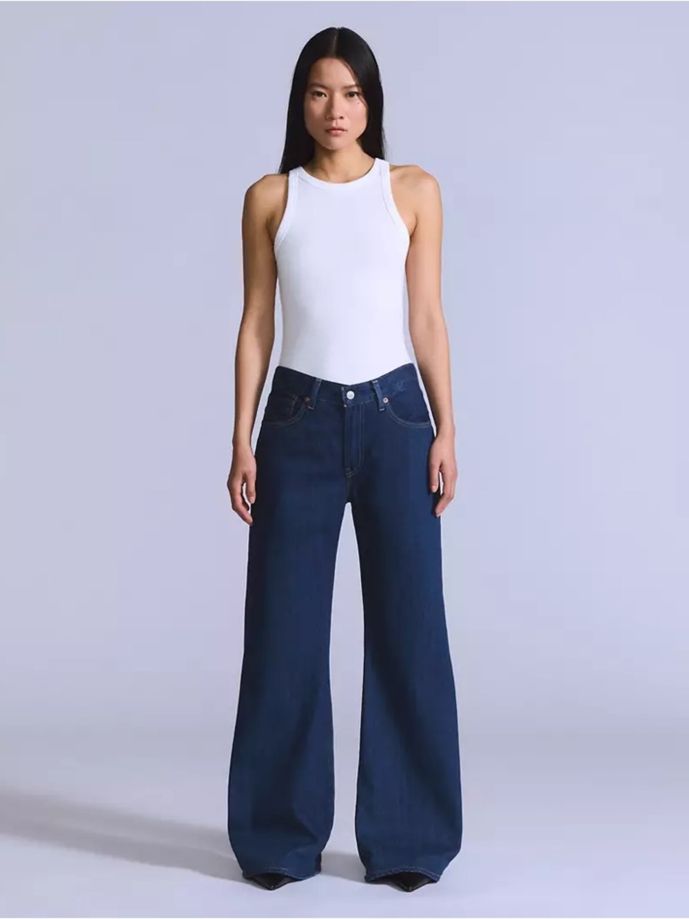 Levi's Women's Blue Tab CARVE Wide Flare Jeans